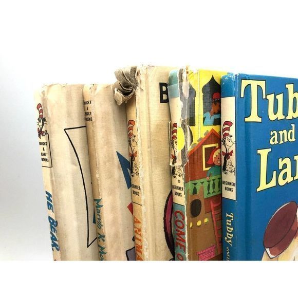 Lot Of 5 Vintage Dr. Seuss‎ Hardback Books 1964-74 Tubby / My House / Go Home - Picture 10 of 12
